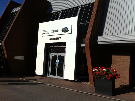 Les Potts at Landrover Training Centrea